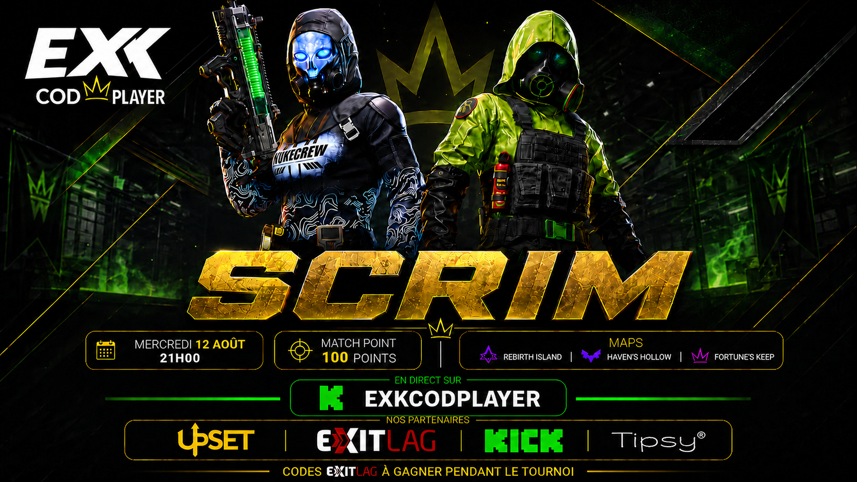 Affiche Scrim KICK #6