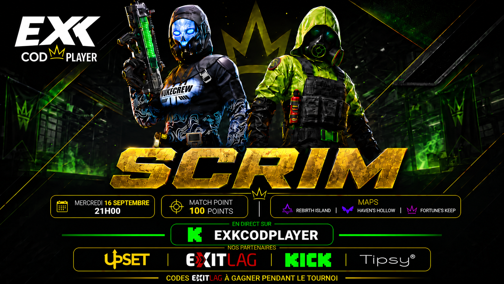 Affiche du tournoi Scrim Kick #8